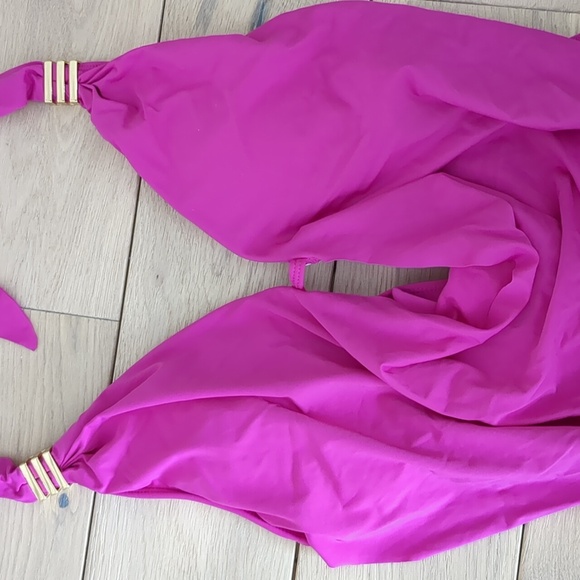 Small Bar III Pink Swimsuit One Piece Bathing Suit Beach Pool Vacation - Picture 13 of 15